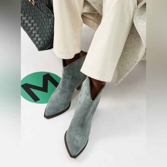 NIB Isabel Marant Darizo Ankle booties in Sea Green size 36 - Picture 3 of 17